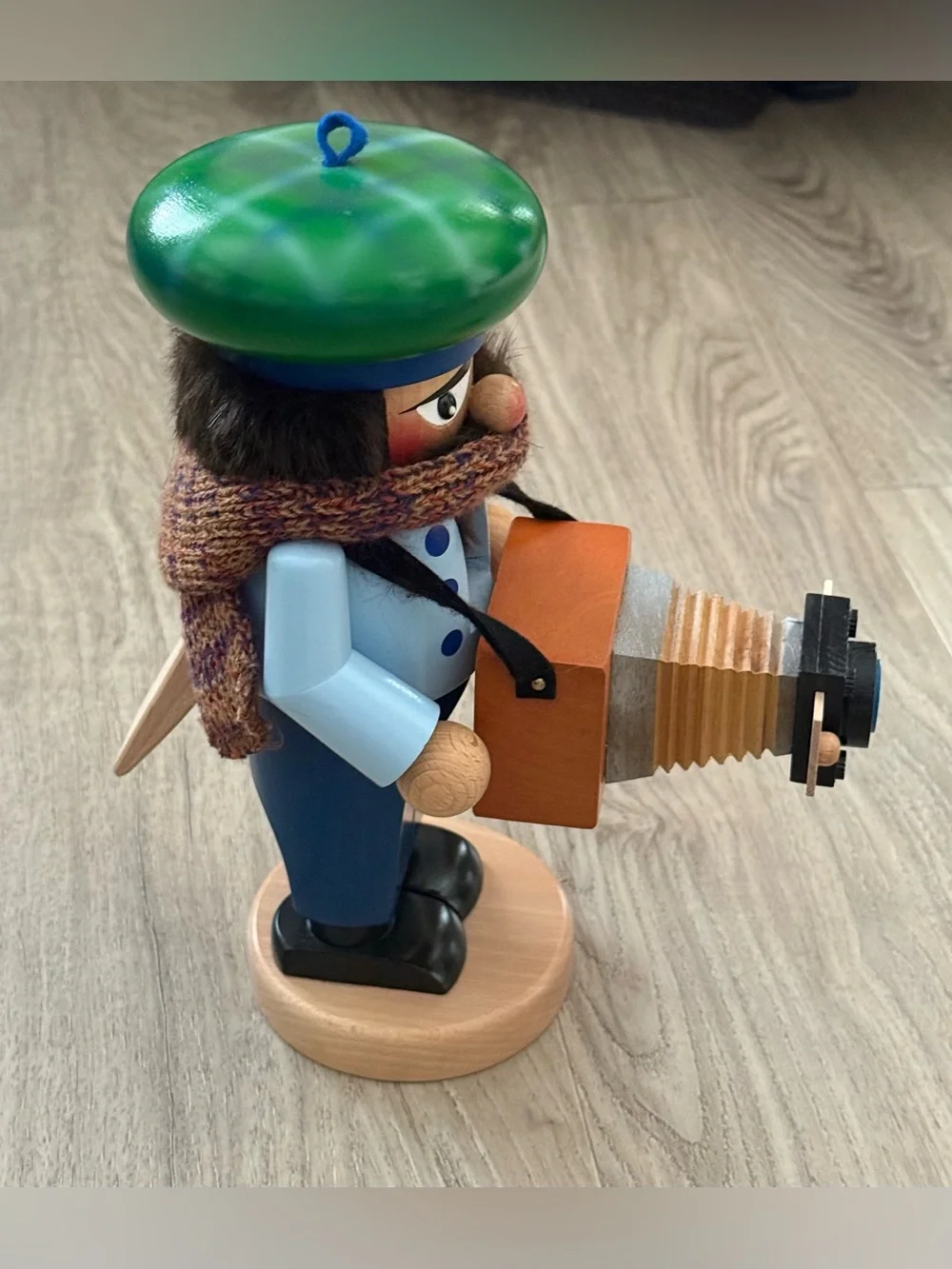 Steinbach Chubby Photographer Nutcracker German Wooden S1319 Vintage 12